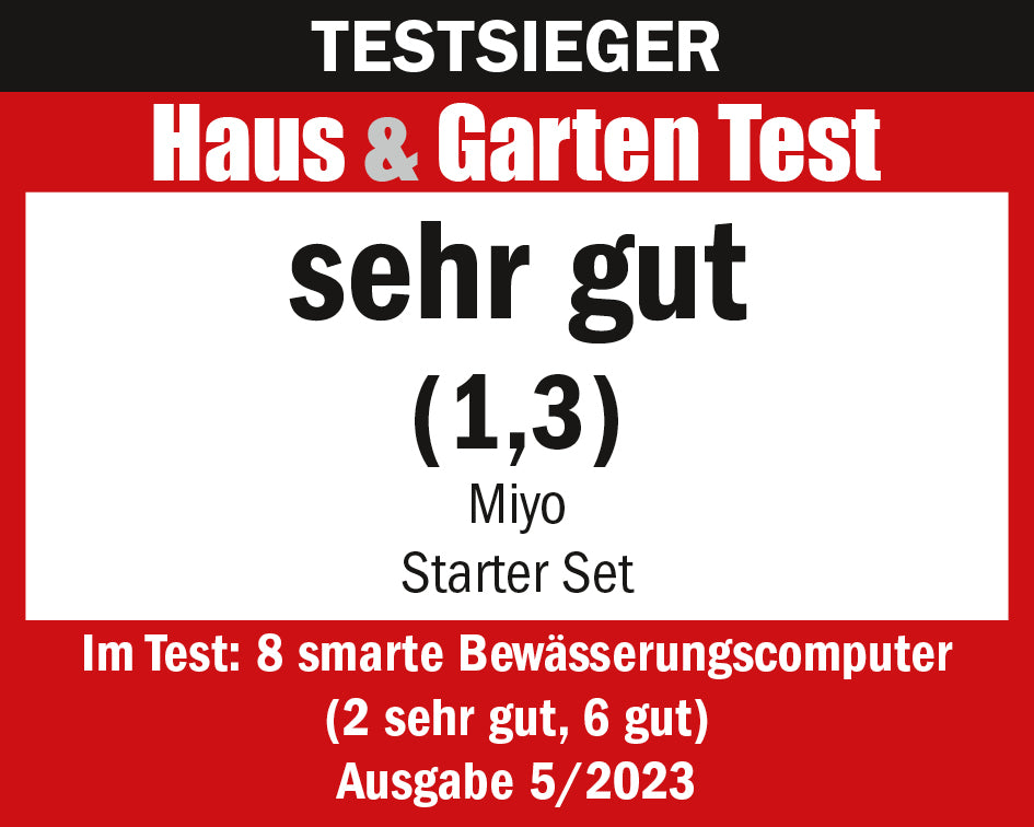 MIYO Starter Set 2V-20 (mit Ventil 2V-20 und Bodenfeuchtesensor S2)